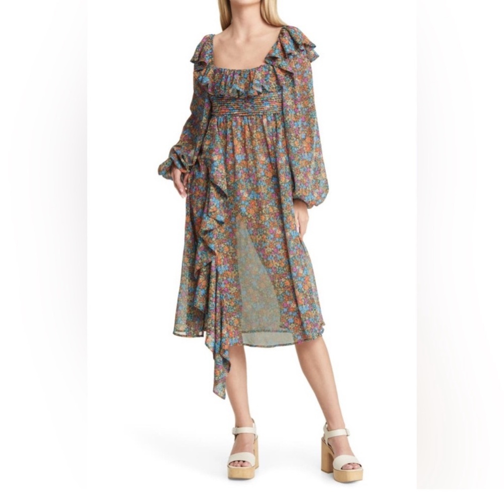 For Love And Lemons Multicolor Floral Dress - Picture 4 of 7